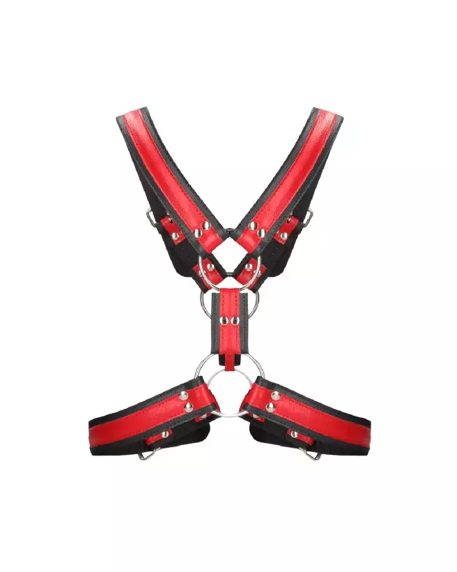 Harnais en cuir écossais Ouch! by Shots pour homme taille L/XL-4