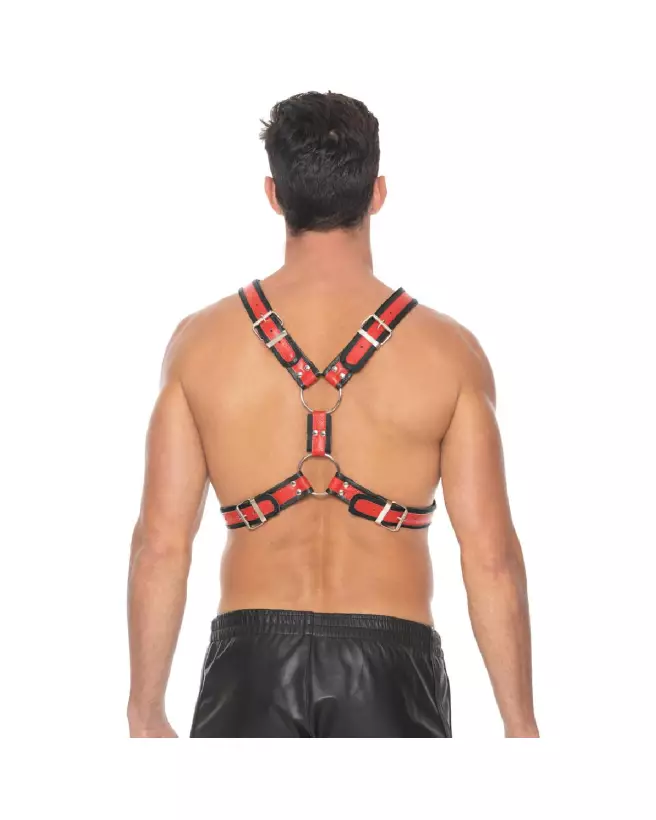Harnais en cuir écossais Ouch! by Shots pour homme taille L/XL-5