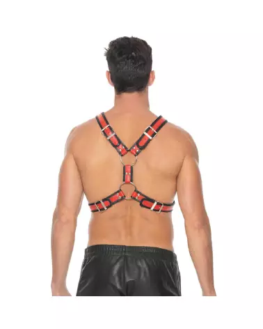 Harnais en cuir écossais Ouch! by Shots pour homme taille L/XL-5