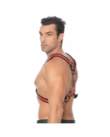 Harnais en cuir écossais Ouch! by Shots pour homme taille L/XL-7