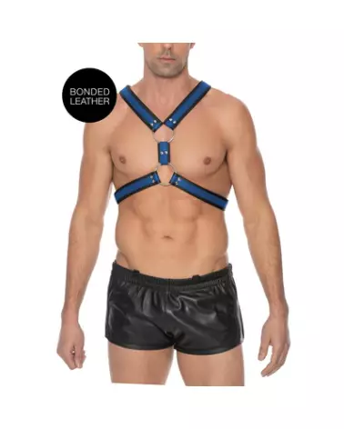Harnais en cuir écossais Ouch! by Shots taille S/M pour homme-1
