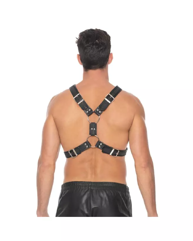 Harnais en cuir écossais Ouch! by Shots taille S/M pour homme-5
