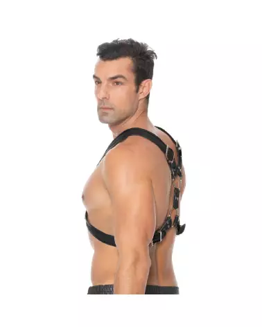 Harnais en cuir écossais Ouch! by Shots taille S/M pour homme-6