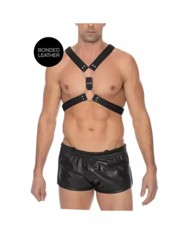 Harnais en cuir écossais Ouch! by Shots pour homme taille L/XL-1