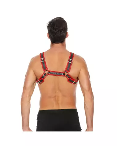 Harnais en cuir Ouch! by Shots pour homme, taille S/M avec boucles ajustables-5