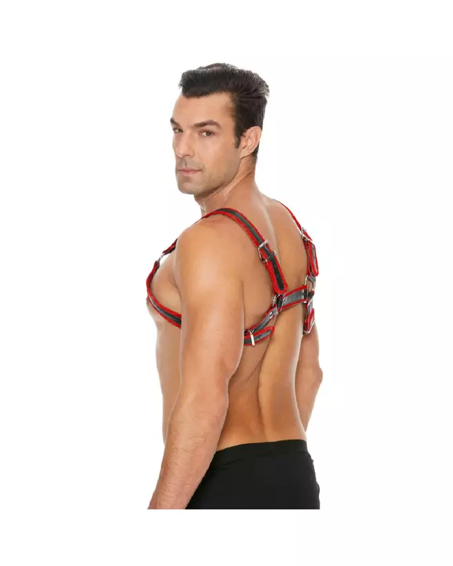Harnais en cuir Ouch! by Shots pour homme, taille S/M avec boucles ajustables-7