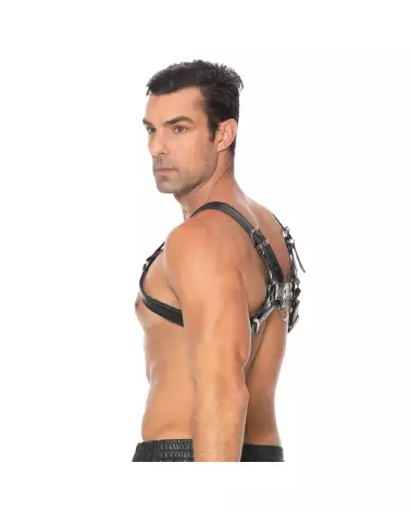 Harnais en cuir Bulldog Ouch! by Shots taille L/XL pour homme-6
