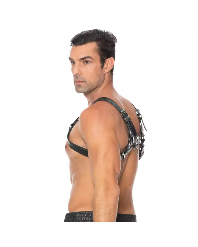 Harnais en cuir Bulldog Ouch! by Shots taille L/XL pour homme-7