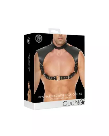 Harnais homme Ouch! by Shots avec collier intégré en taille unique-2