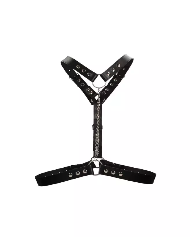 Harnais en cuir Twisted Bit pour homme de Ouch! by Shots-4