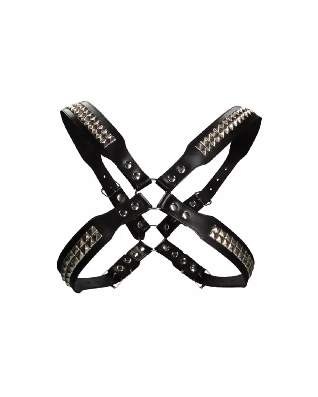 Harnais homme Ouch! by Shots Pyramid Stud en cuir taille unique-4