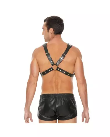 Harnais homme Ouch! by Shots Pyramid Stud en cuir taille unique-5