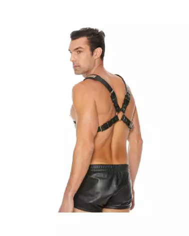 Harnais homme Ouch! by Shots Pyramid Stud en cuir taille unique-7