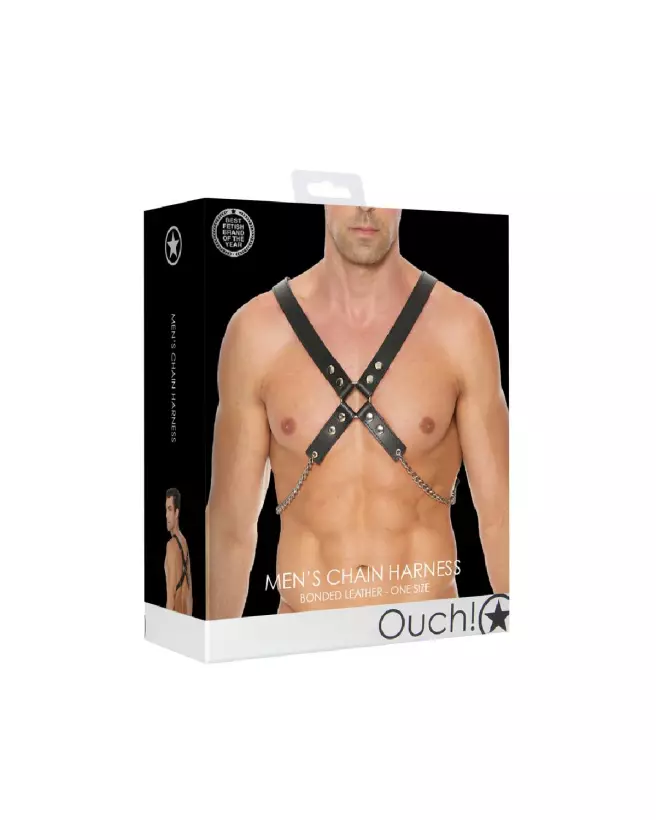 Image du Harnais à Chaîne pour Homme Ouch! by Shots - Style et Confort-2