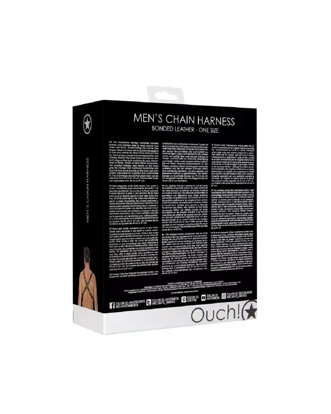 Image du Harnais à Chaîne pour Homme Ouch! by Shots - Style et Confort-3