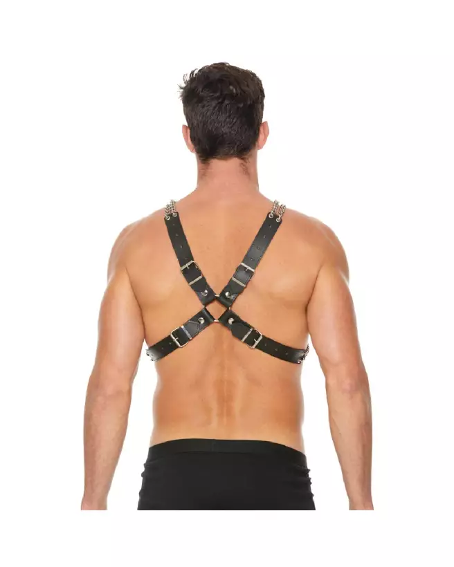 Image du harnais Chain and Chain Harness de Ouch! by Shots pour homme, stylé et robuste-5