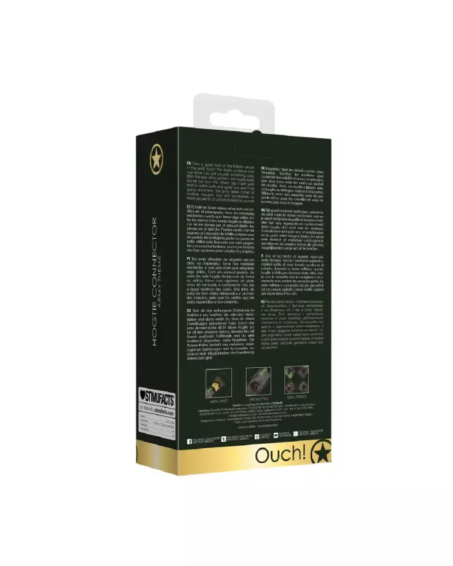 Hogtie Connector thème militaire de Ouch! by Shots, attaches robustes-3