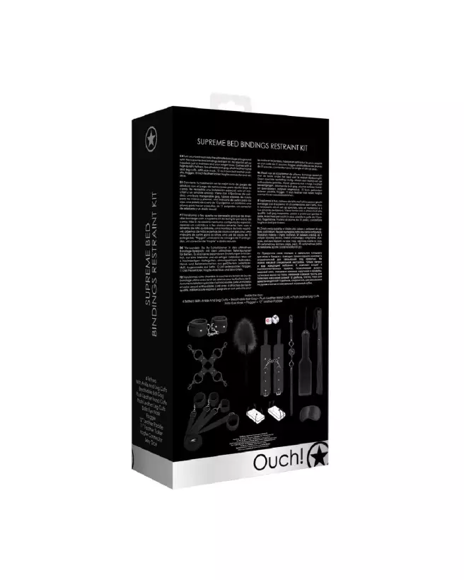 Kit de Contraintes Supreme Bed Bindings Ouch! by Shots pour lit-3