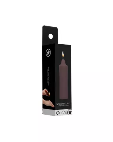 Bougie basse température Ouch! by Shots parfum chocolat pour jeux de cire-2