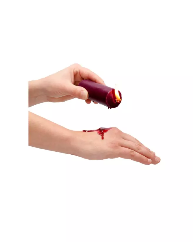 Bougie basse température Wax Play Ouch! by Shots parfumée à la rose pour jeux de cire-6