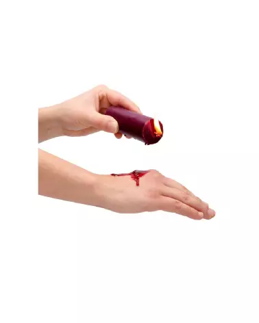 Bougie basse température Wax Play Ouch! by Shots parfumée à la rose pour jeux de cire-6