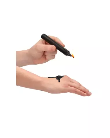 Bougies basses température Ouch! by Shots, pack de 4, couleur noire pour jeux sensoriels-5