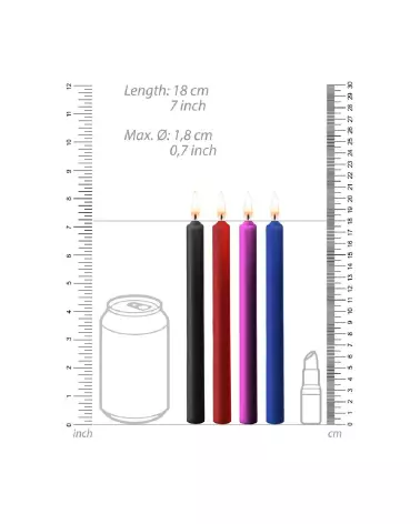 Image des bougies basse température multicolores Ouch! by Shots pour jeux sensoriels-4