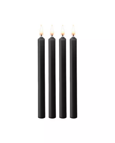 Bougies noires basse température Ouch! by Shots, pack de 4 grandes pièces-1