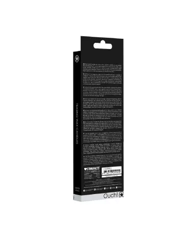 Bougies noires basse température Ouch! by Shots, pack de 4 grandes pièces-3