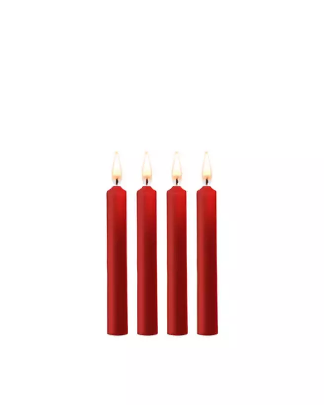 Bougies basse température rouges Ouch! by Shots pour jeux sensuels-1