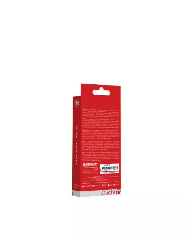 Bougies basse température rouges Ouch! by Shots pour jeux sensuels-3