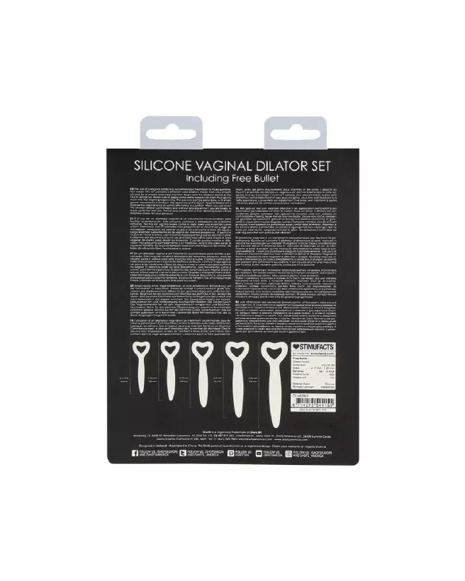 Set de dilatateurs vaginaux en silicone Ouch! pour vaginisme, confort et rééducation douce-3