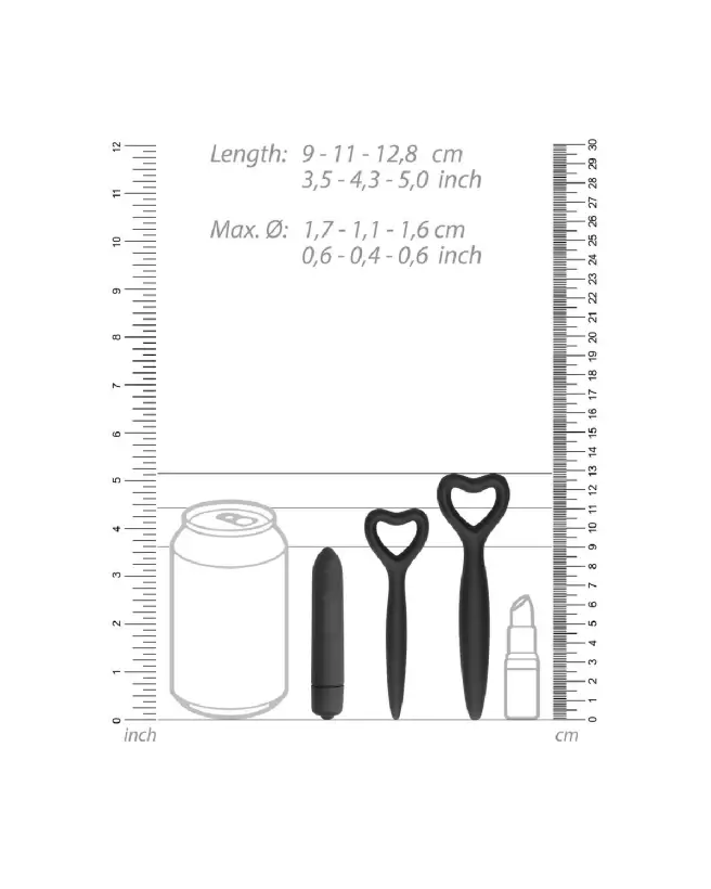 Set de dilatateurs vaginaux en silicone Ouch! pour vaginisme, confort et rééducation douce-6