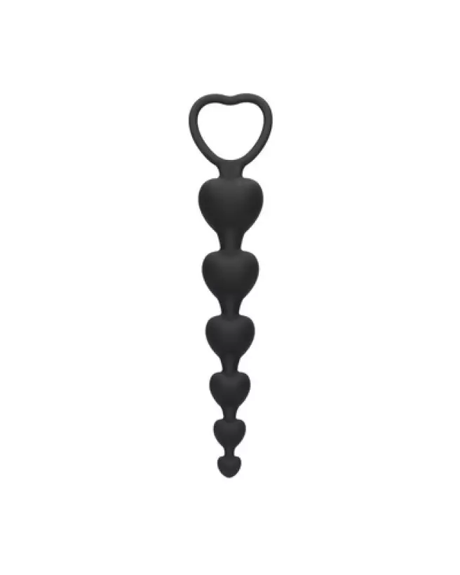 Image des Anal Heart Beads d'Ouch! en forme de cœur pour plaisir anal-1