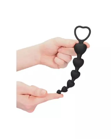 Image des Anal Heart Beads d'Ouch! en forme de cœur pour plaisir anal-7