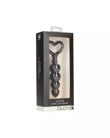 Image des Anal Love Beads Ouch! by Shots, chapelet anal pour débutants et expérimentés-2