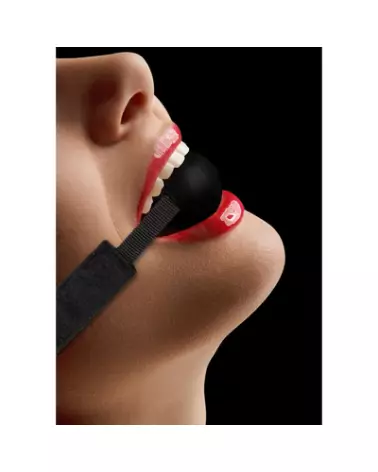 Baillon boule en silicone ajustable Ouch! by Shots pour jeux BDSM-1