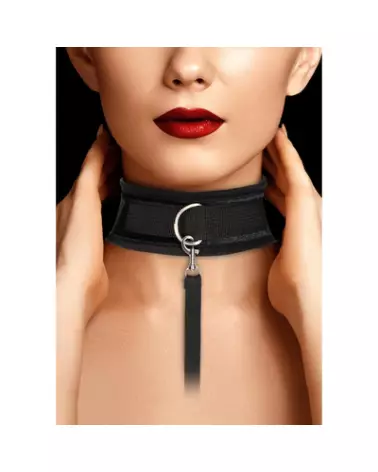 Collier en velours ajustable avec laisse pour chiens par Ouch! by Shots-1