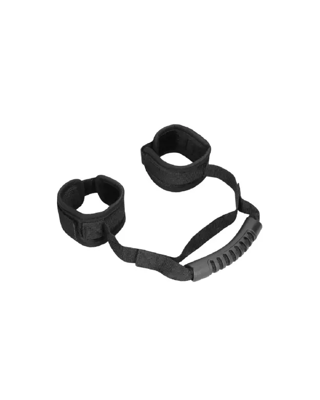 Menottes réglables Ouch! by Shots avec poignée pour contrôle optimal-4