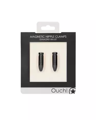 Image des pinces à tétons Diamond Bullet d'Ouch! by Shots, accessoire érotique pour stimulation-3