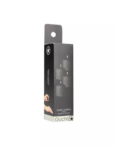 Bougies bas température Ouch! Disobedient noires pour jeux sensuels et BDSM-2