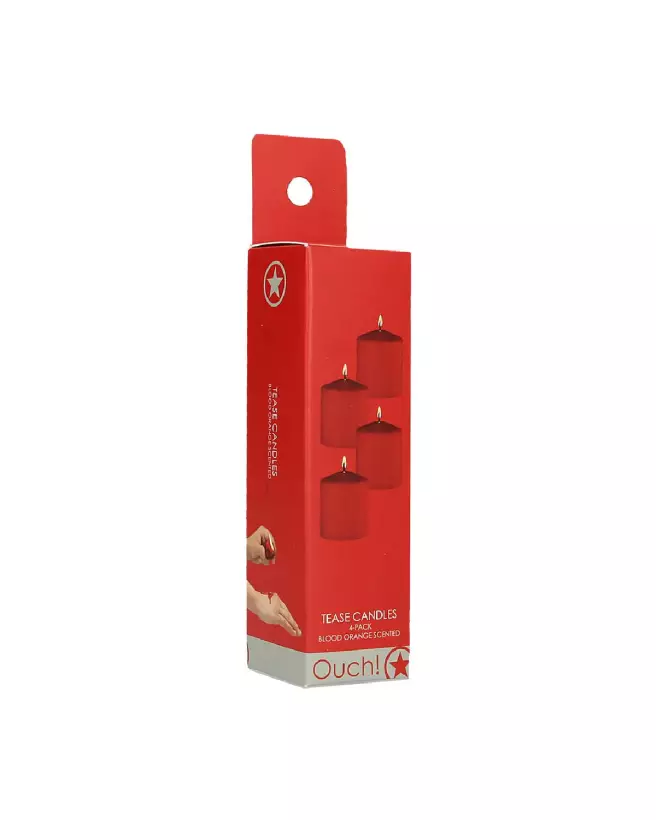 Ouch! Shots Tease Candles Sinful rouges pour jeux de température basse-2