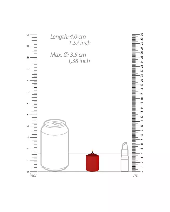Ouch! Shots Tease Candles Sinful rouges pour jeux de température basse-4