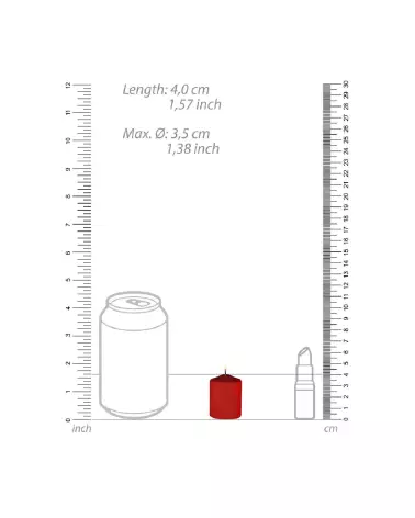 Ouch! Shots Tease Candles Sinful rouges pour jeux de température basse-4