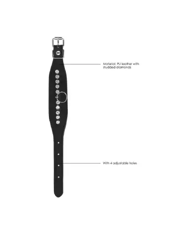 Menottes Diamond Studded Wrist Cuffs de Ouch! by Shots, accessoire de luxe pour jeux érotiques-6