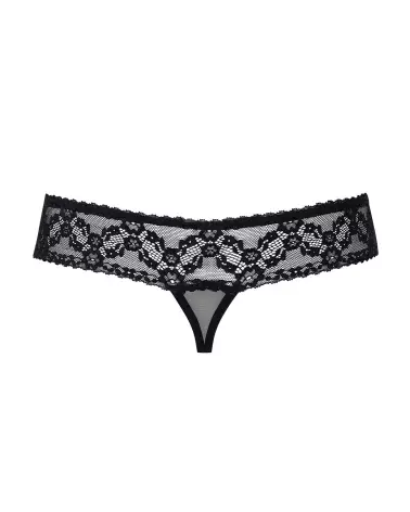 String Ouvert Noir 837-THC-1 Obsessive Lingerie Sexy Femme-10