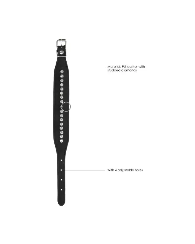 Menottes chevilles Diamond Studded de Ouch! by Shots avec incrustations de diamants-6