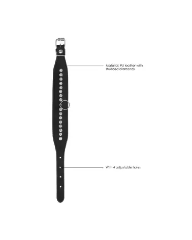 Menottes chevilles Diamond Studded de Ouch! by Shots avec incrustations de diamants-6