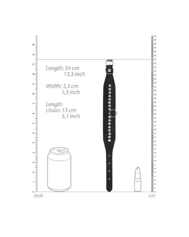 Menottes chevilles Diamond Studded de Ouch! by Shots avec incrustations de diamants-7