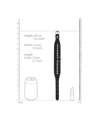 Menottes chevilles Diamond Studded de Ouch! by Shots avec incrustations de diamants-7